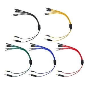 Juego de cables de prueba para cables de puente de diagnóstico automotriz con etiquetas transparentes-