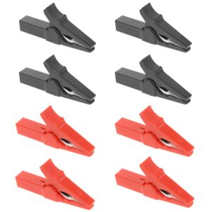 8 Piezas Clips Aligatir Abrazadera de Prueba Eléctrica de Metal de Alta Resistencia Coche Eléctrico-