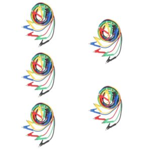 Abrazaderas de cable de salto de 5 piezas cables de prueba eléctricos automotrices-