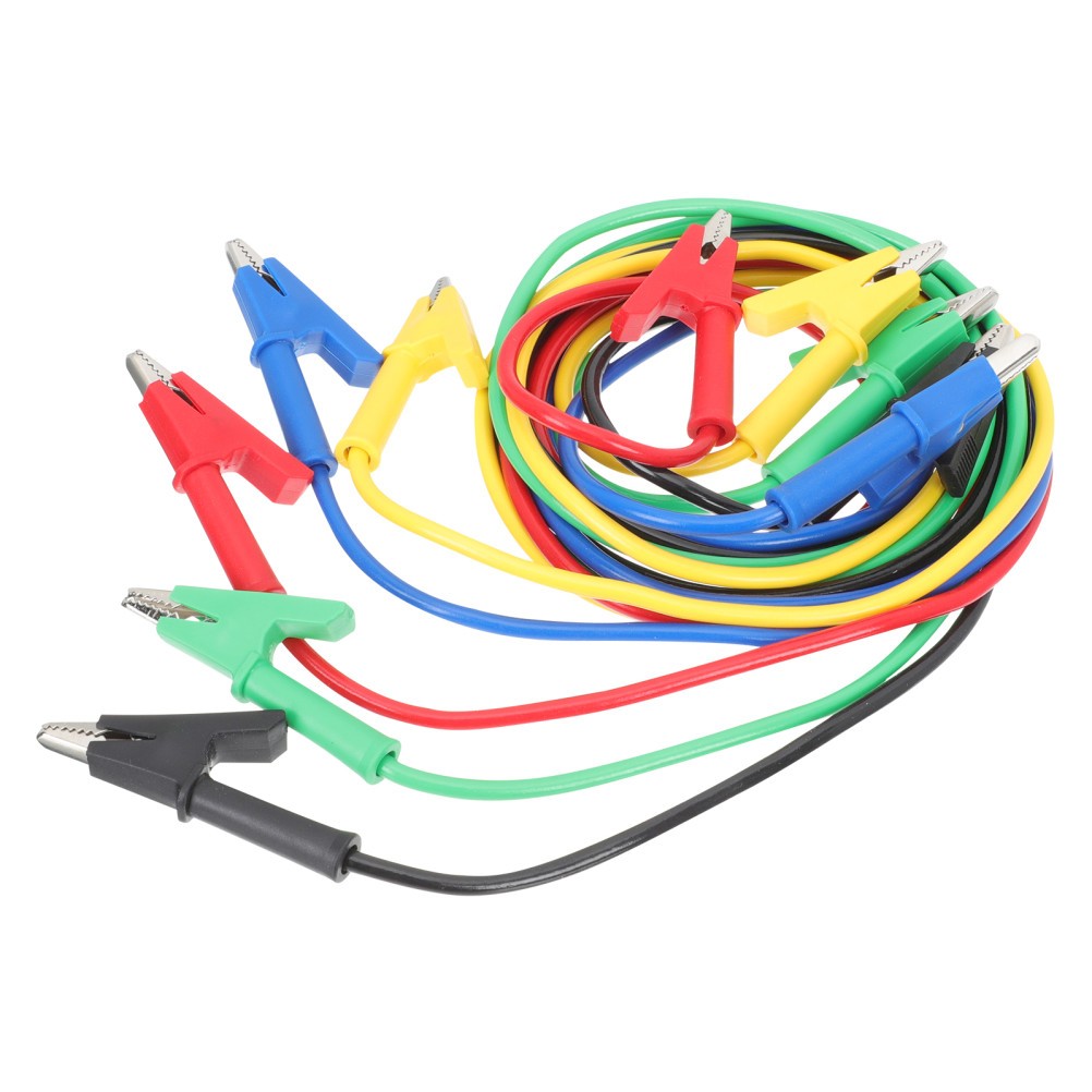 Abrazaderas de cable de salto de 5 piezas cables de prueba eléctricos automotrices- - Image 3