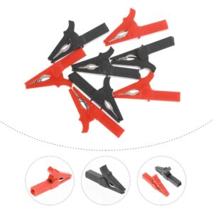 8 piezas pinzas amperimétricas cables abrazaderas de puente automotriz clips de prueba eléctricos-