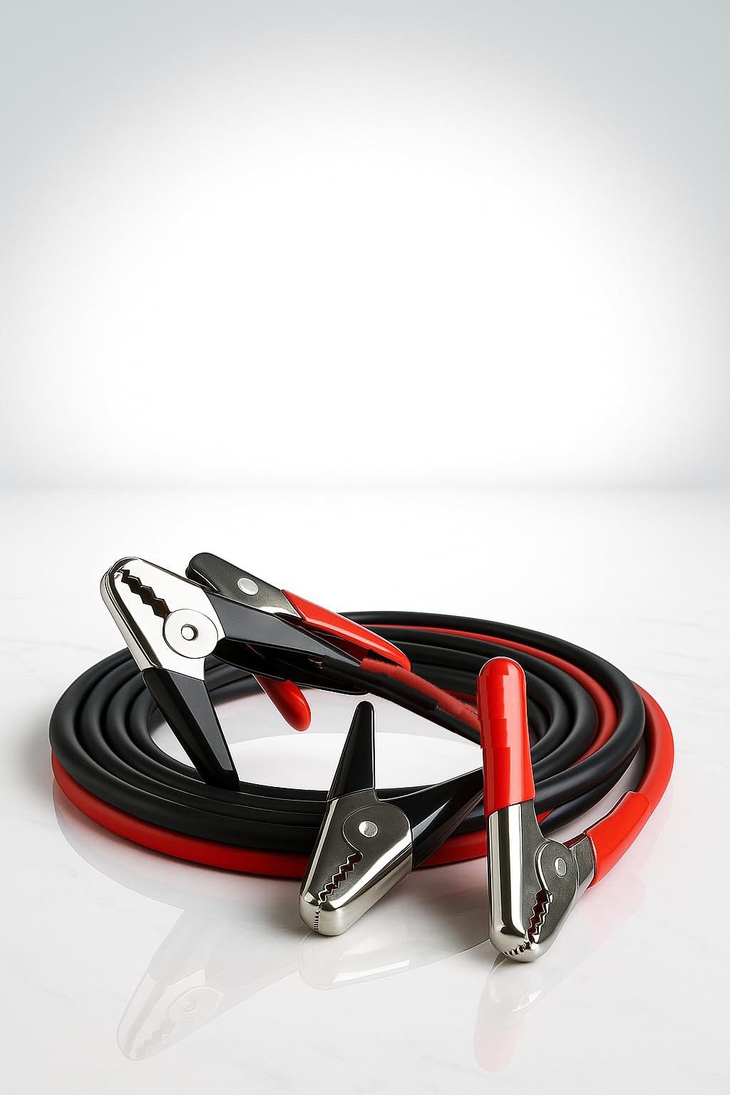 Cables de refuerzo de batería de aluminio revestidos de cobre de 2 calibres de 20 pies con isla de PVC resistente-