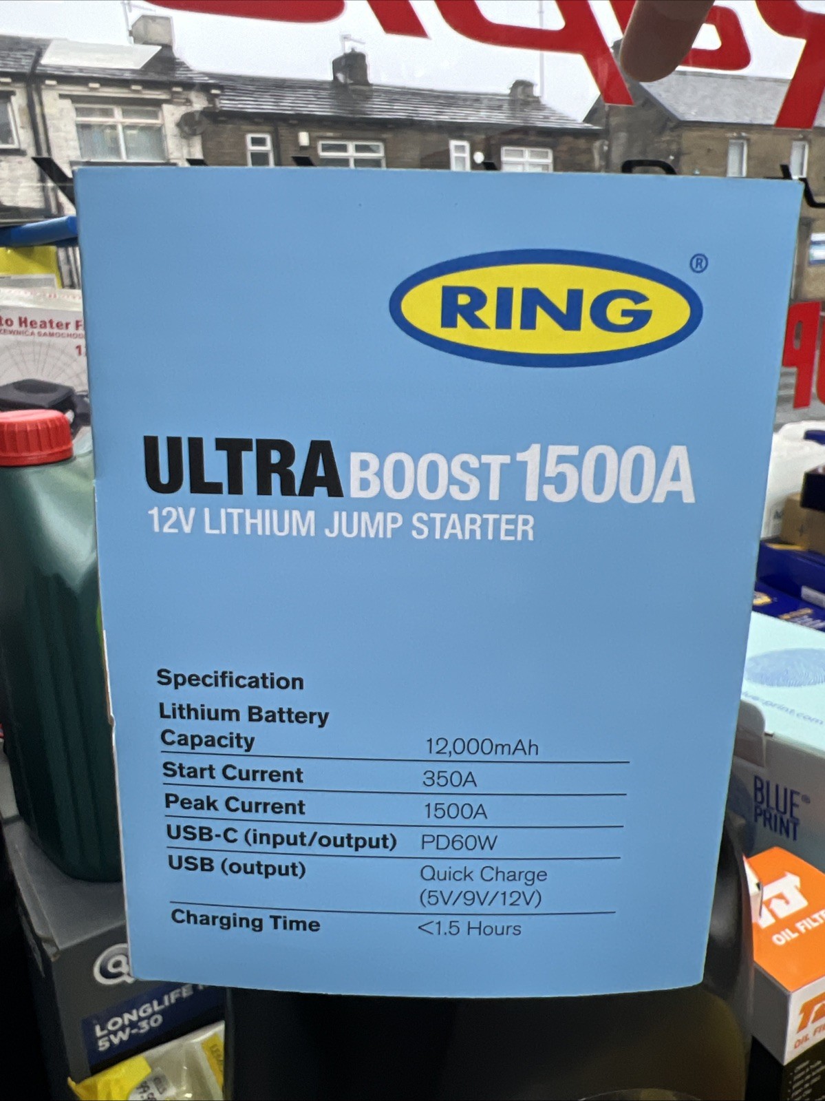 Arrancador de salto de litio Ring Automotive ULTRABOOST 1500A- - Image 5