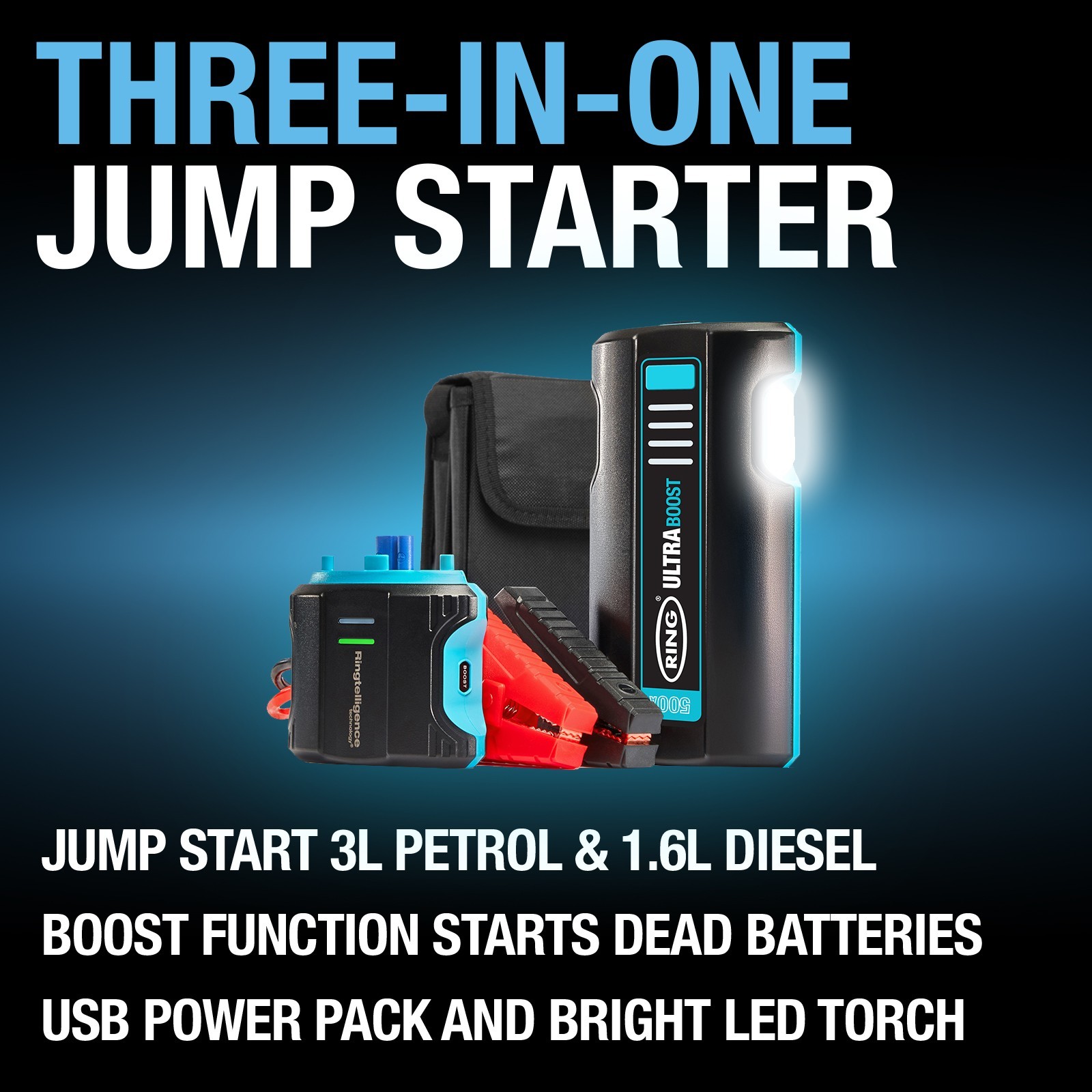 Arrancador de salto de litio Ring Automotive ULTRABOOST 1000A batería de 8000 mAh- - Image 3