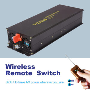 Inversor de onda sinusoidal pura 3000 W convertidor de CA de CC 36 V a 240 V auto camión autocaravana remota-