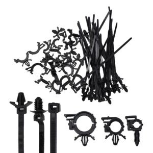 Garage Cable Zip Tie Kit Automotive Cable Ties Premium Material Heat Resistance