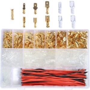 Juego completo de conectores de pala crimpadoras de 810 piezas para automoción y electrónica-