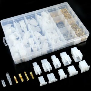 700x Kit de conectores de cable eléctrico automotriz de 2,8 mm terminal de cable de crimpado de 2-9 pines-