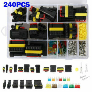Juego de enchufes de conectores de cable eléctrico de 1-6 pines Kit de enchufes de sello automotriz impermeable-