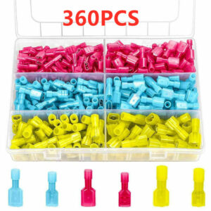 Kit de conectores eléctricos automotrices impermeables totalmente aislados de nailon pala 360 piezas-
