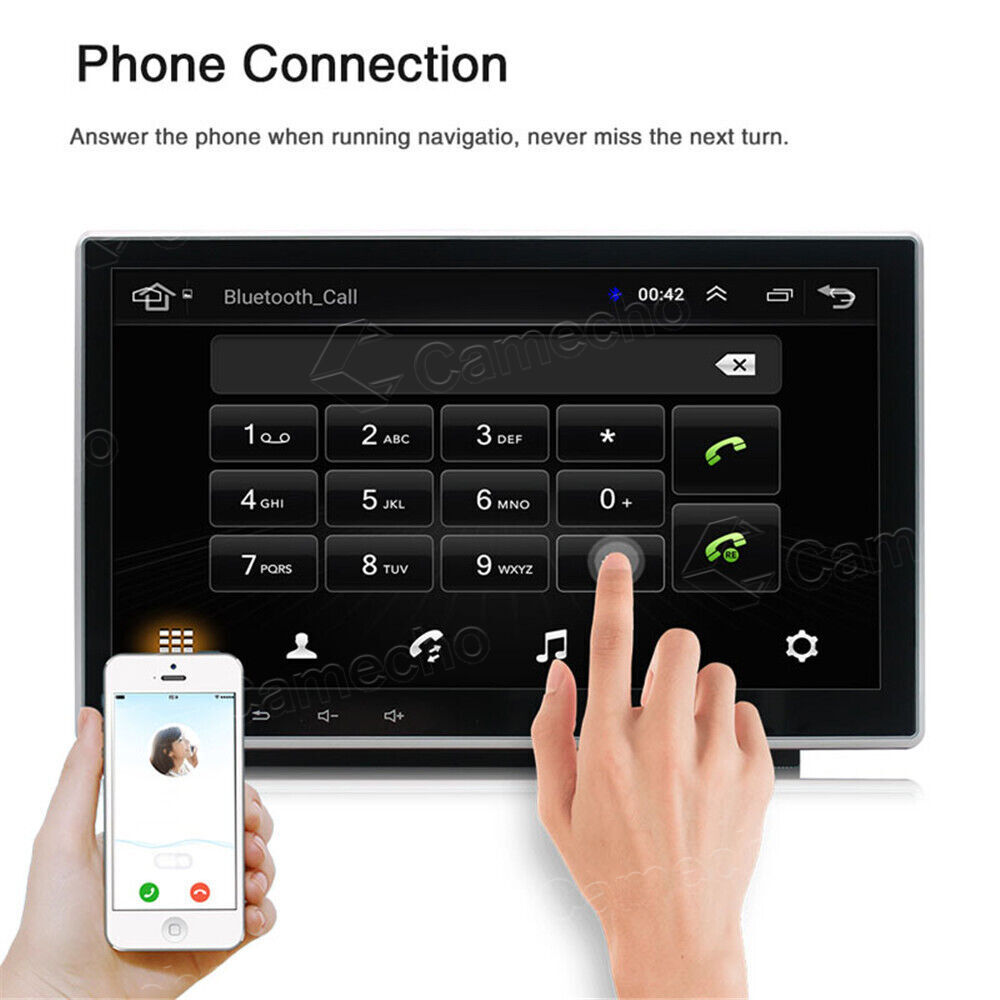 Apple Carplay 10.1" Giratorio Android 13 Coche Estéreo Radio GPS Doble 2 DIN WIFI- - Image 4