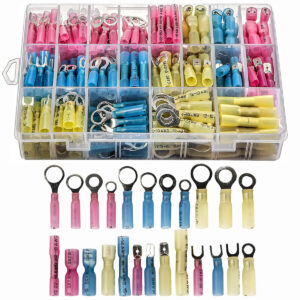 Kit de juego de terminales automotrices marinas conectores de cable termorretráctiles surtidos 250 piezas-