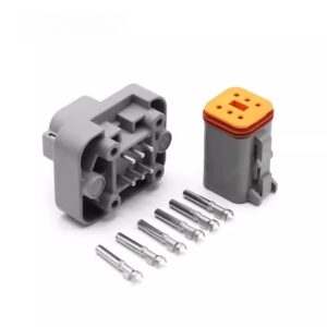 1 par de conectores automotrices de 6 pines PCB pin recto enchufe placa de circuito de coche-