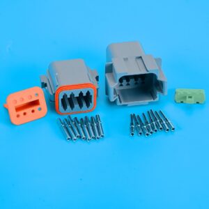 1 juego de kits de enchufes de conector eléctrico automotriz de 8 pines aptos para Deutsch DT-