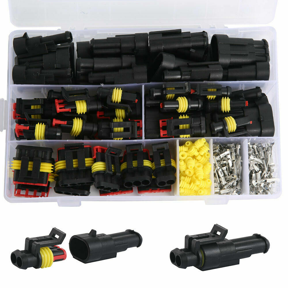 Cable de cable eléctrico impermeable para automóvil 352 piezas enchufe conector automotriz 26 kits UF-