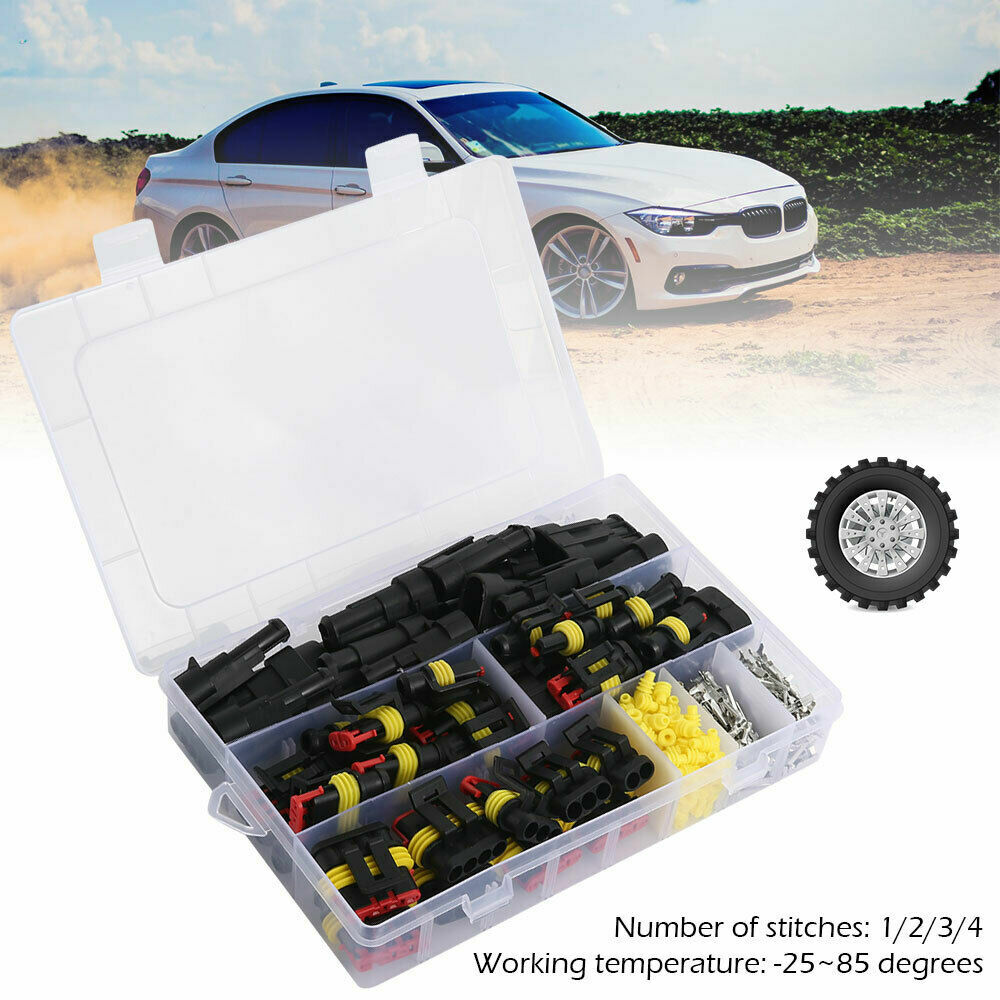 Cable de cable eléctrico impermeable para automóvil 352 piezas enchufe conector automotriz 26 kits UF- - Image 3