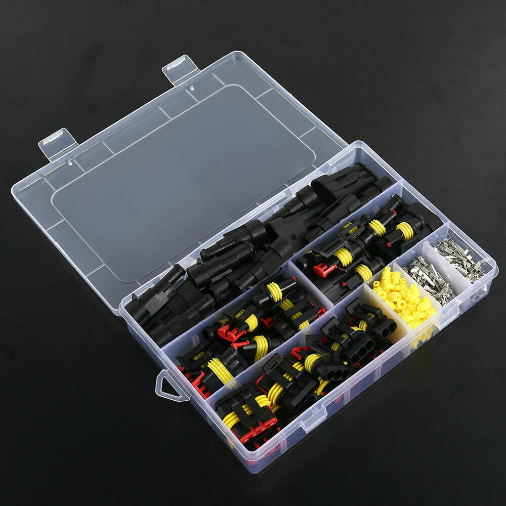 Cable de cable eléctrico impermeable para automóvil 352 piezas enchufe conector automotriz 26 kits UF- - Image 4