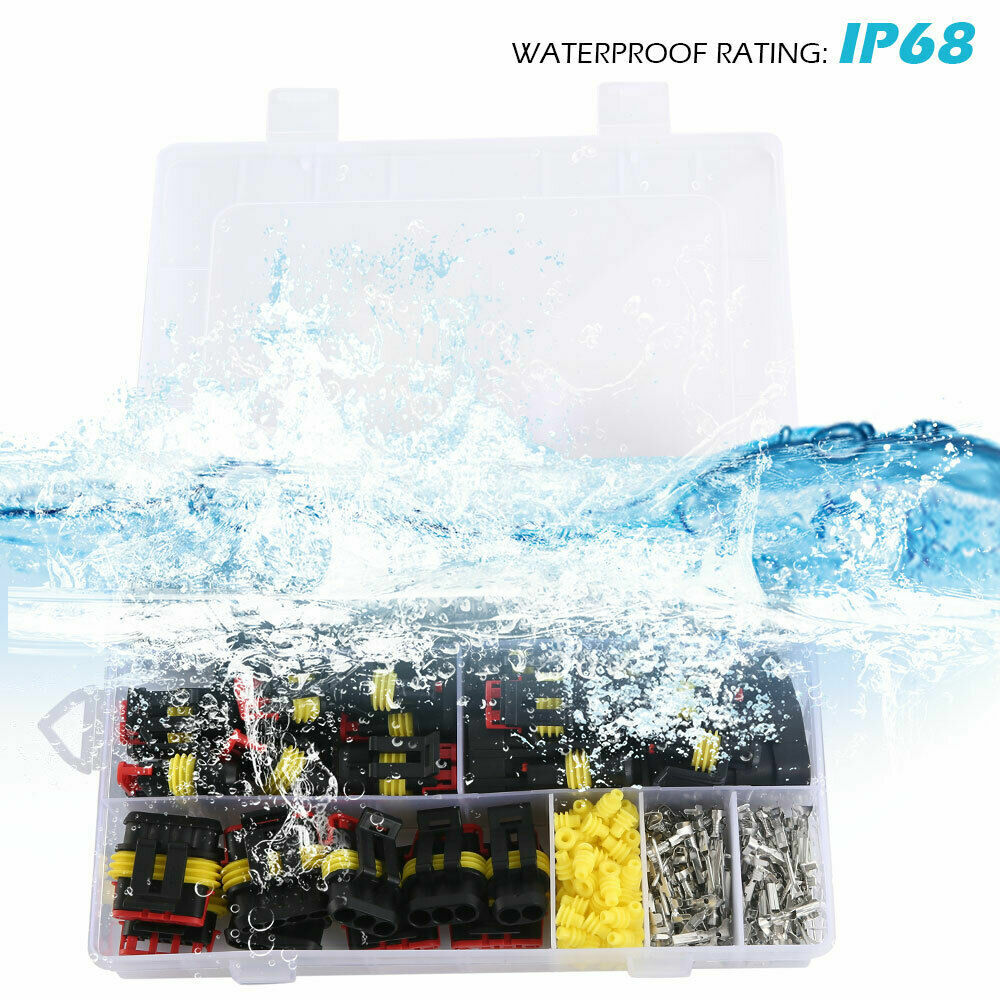 Cable de cable eléctrico impermeable para automóvil 352 piezas enchufe conector automotriz 26 kits UF- - Image 5
