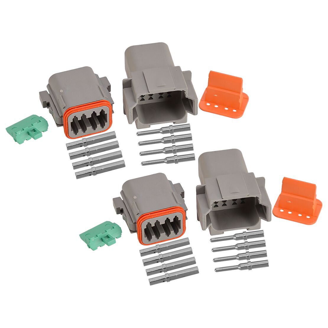 4 Set 8 Pin Automotive Electrical Connector Plug Kits Fit For Deutsch DT New - Image 3