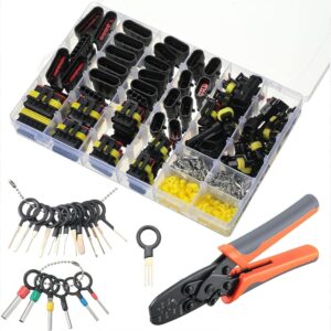 708 Piezas 43 Kits Impermeable Automotriz Conector Eléctrico Terminales 39 Piezas...-