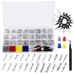 Kit de conector de pasador de terminal de cable eléctrico para automóvil 24 tipos - 459 piezas Automotive4790-