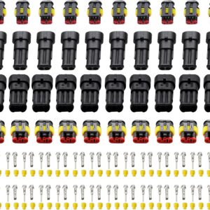 20 Kits Conector 2 y 3 Pin Enchufe Automotriz Conector Eléctrico 3 Hilos-