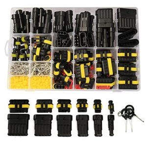 Amliber 798 Piezas 50 Kits Impermeable Automotriz Conector Eléctrico Terminales 1...-