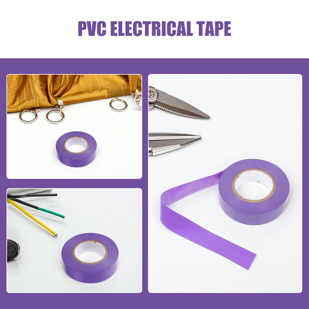 Cinta aislante eléctrica de PVC impermeable para automóviles 4 piezas- - Image 3