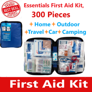 Kit de Primeros Auxilios Bolsa de Emergencia Hogar Coche Exterior, Kit Multiusos, Portátil 299 piezas-