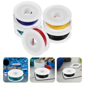 Kit de cables eléctricos de soldadura de 5 rollos para automóviles y cables aislados-