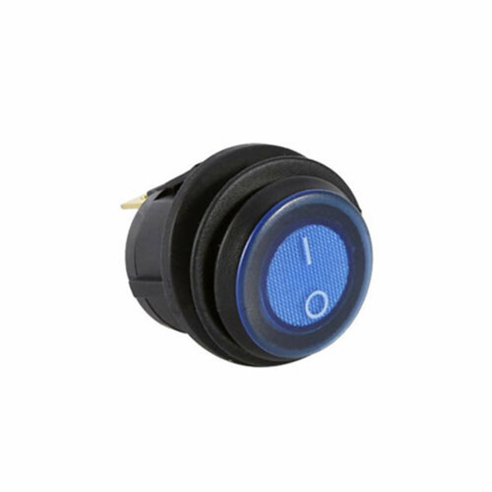 Paquete de 5 interruptores de palanca LED redondos de 12 voltios para aplicaciones automotrices- - Image 2