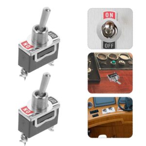 Piezas de interruptor de palanca eléctrica 2 piezas interruptores automotrices bote basculante-