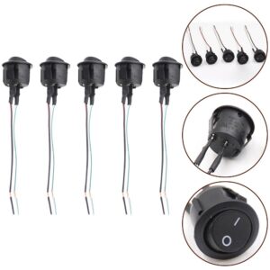 Interruptor basculante automotriz fácil conexión 12V DC contenido del paquete 5 interruptores-