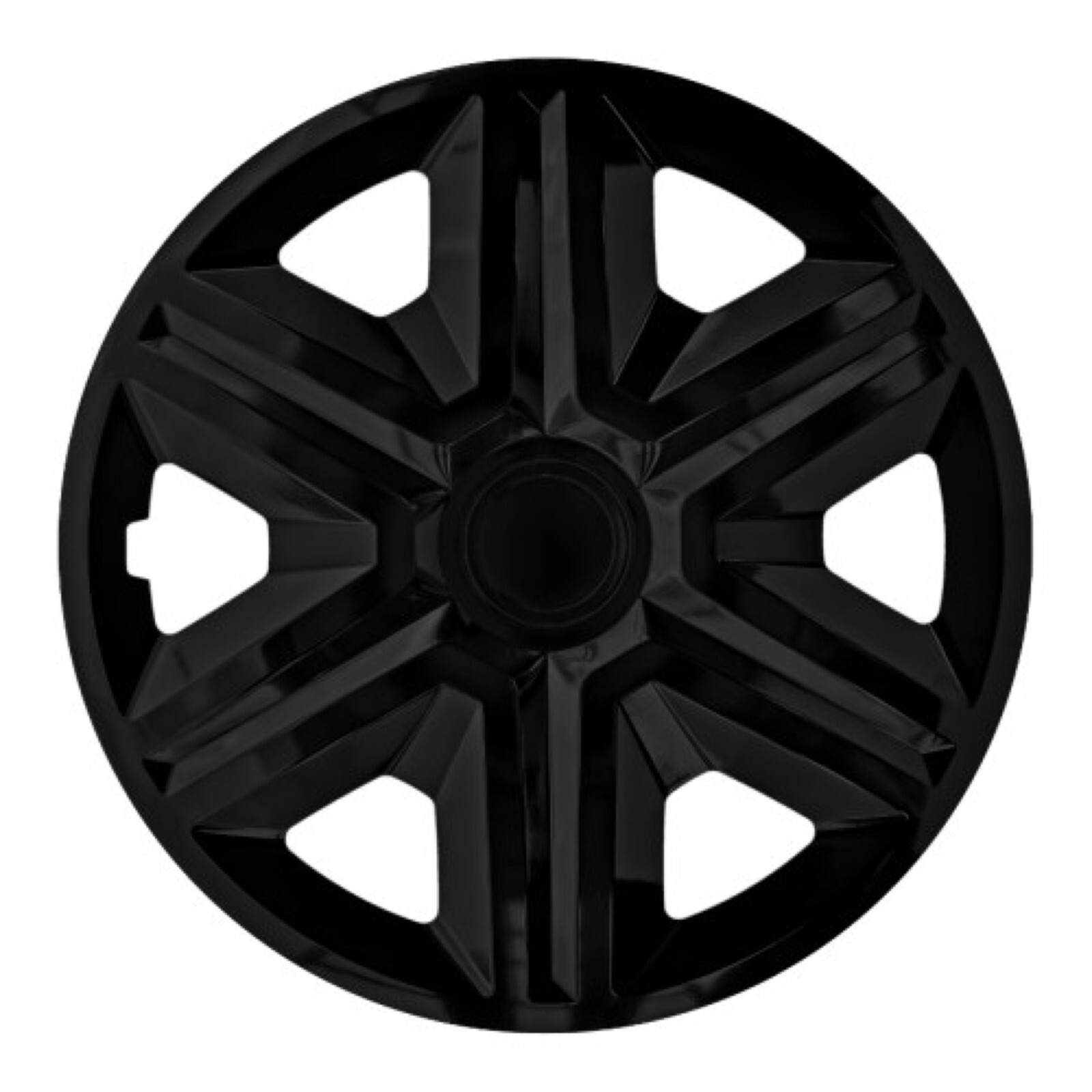16" Wheel Trims Covers Black Hub Caps 16 Inch Action 4-Pcs Set - Image 2