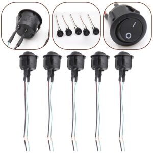 Interruptor basculante automotriz fácil conexión 12V DC contenido del paquete 5 interruptores-