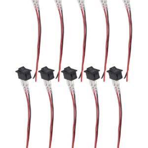2 Pin Rocker Switches 10 Pack 6A220V for Automotive and Marine Applications