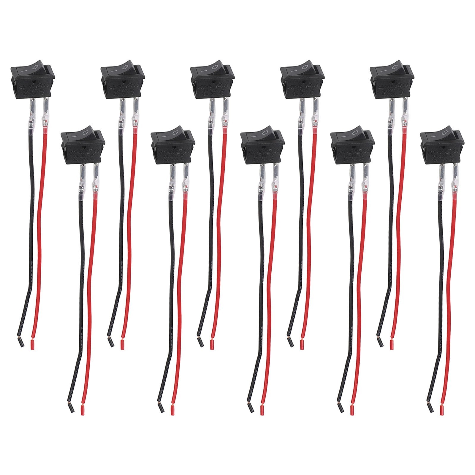 2 Pin Rocker Switches 10 Pack 6A220V for Automotive and Marine Applications - Image 3