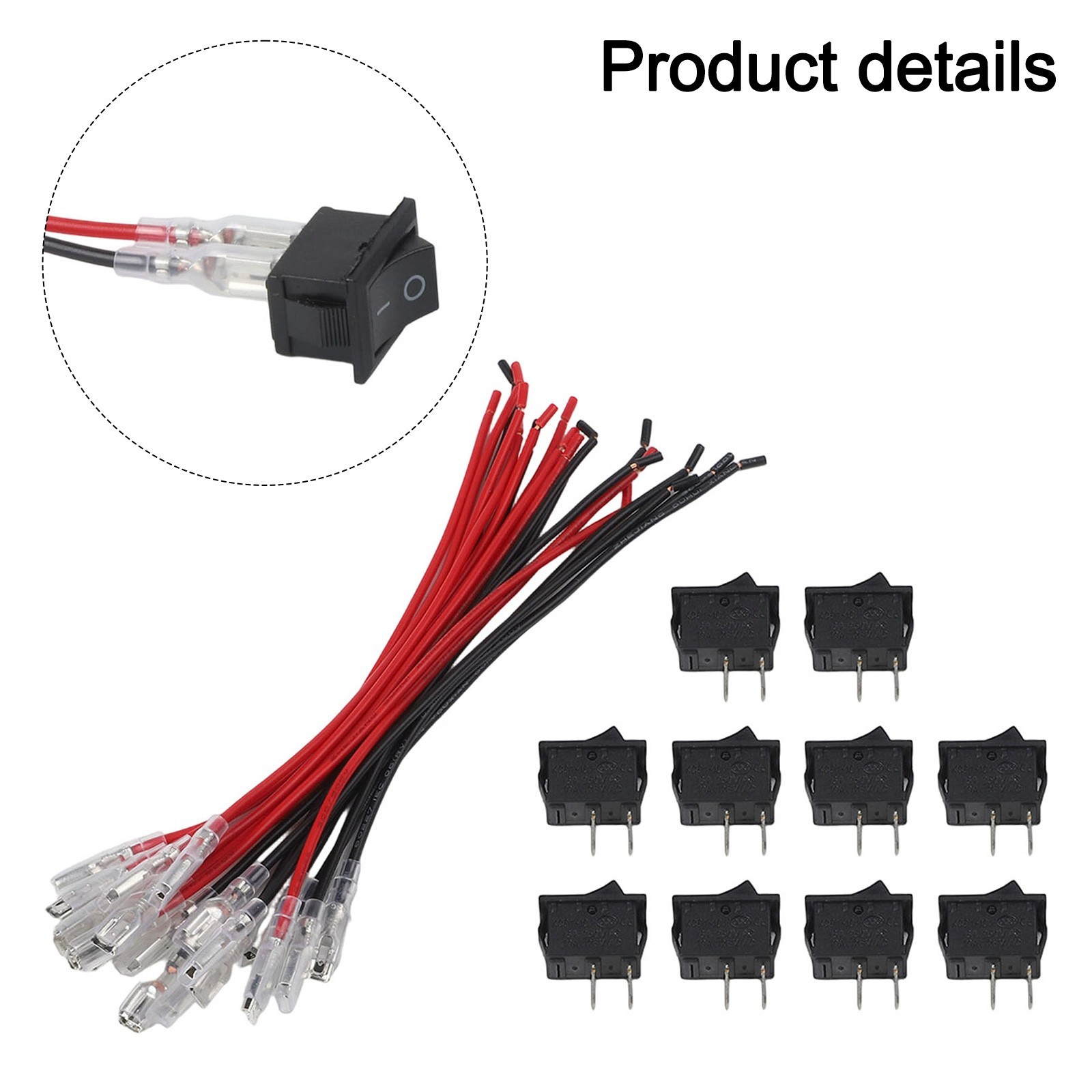 2 Pin Rocker Switches 10 Pack 6A220V for Automotive and Marine Applications - Image 5