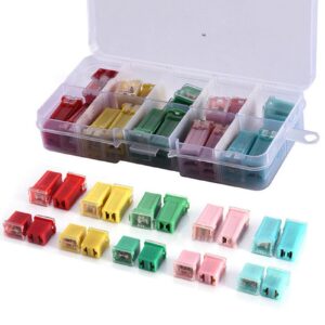 Kit surtido de fusibles automotrices 20 piezas mini fusibles cuadrados para paneles de fusibles-