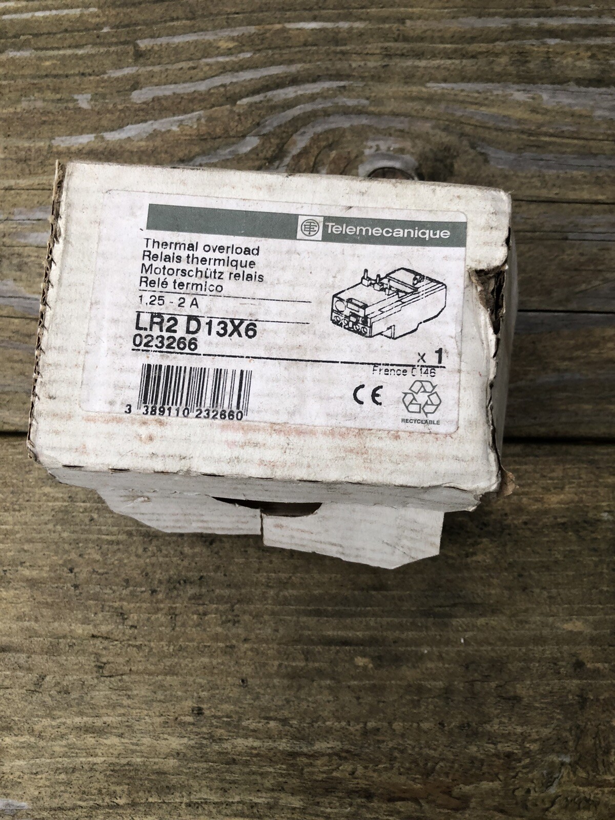 Relé de sobrecarga térmica Schneider 1,25-A - LR2-D13X6-