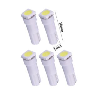 Surtido de bombillas de paneles de instrumentos automotrices T5 LED 5050 SMD de 10 piezas-