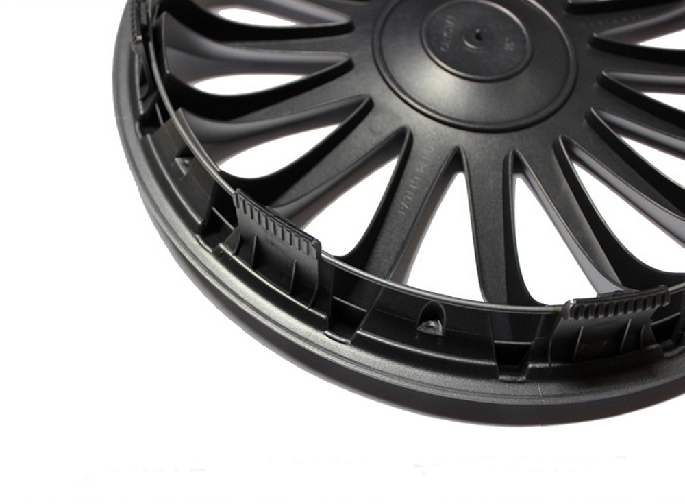 16" Wheel Trims Covers Black Hub Caps 16 Inch Action 4-Pcs Set - Image 5