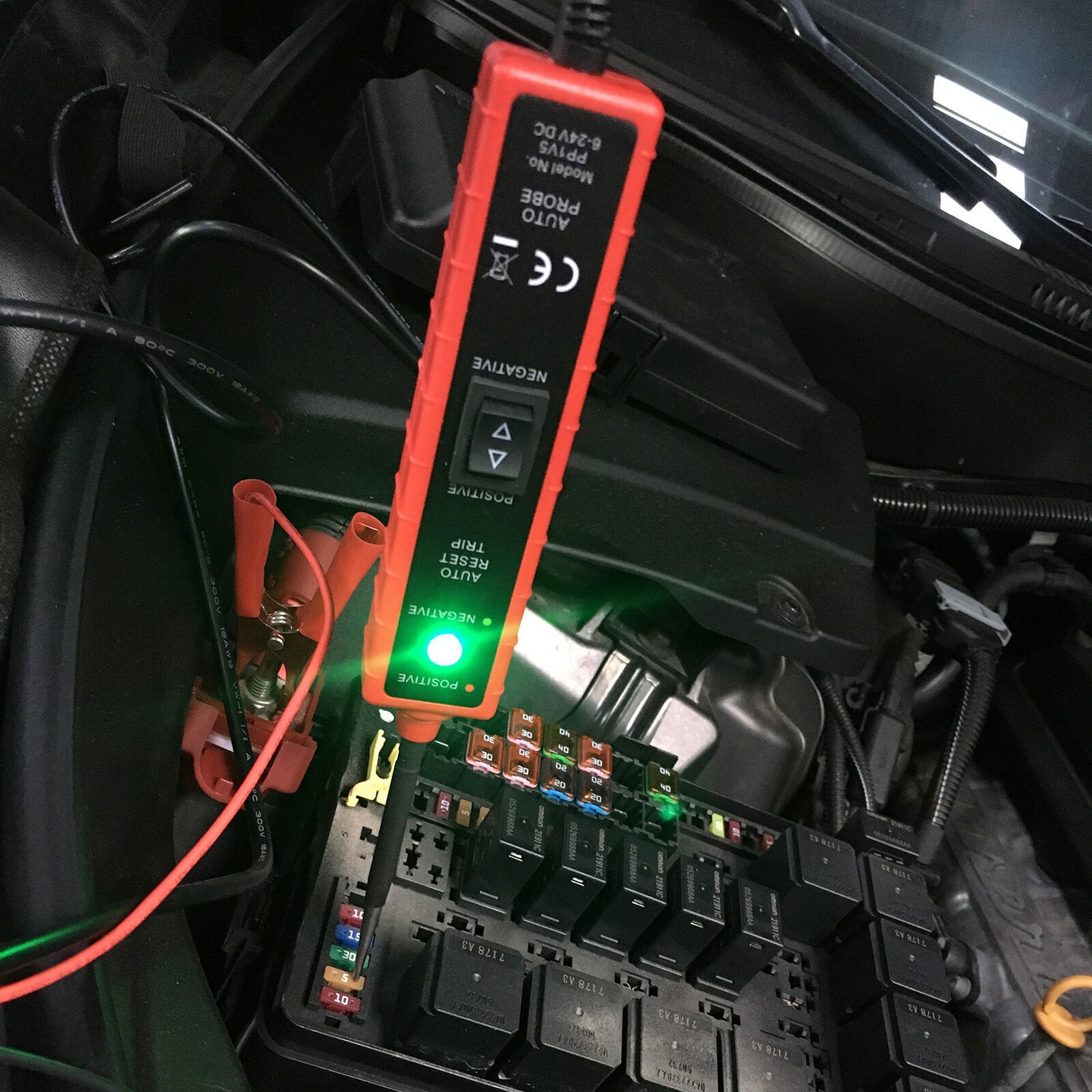 Pluma de prueba multifunción automotriz 6-24 V Circuito de CC Sistema eléctrico Herramienta de prueba- - Image 4