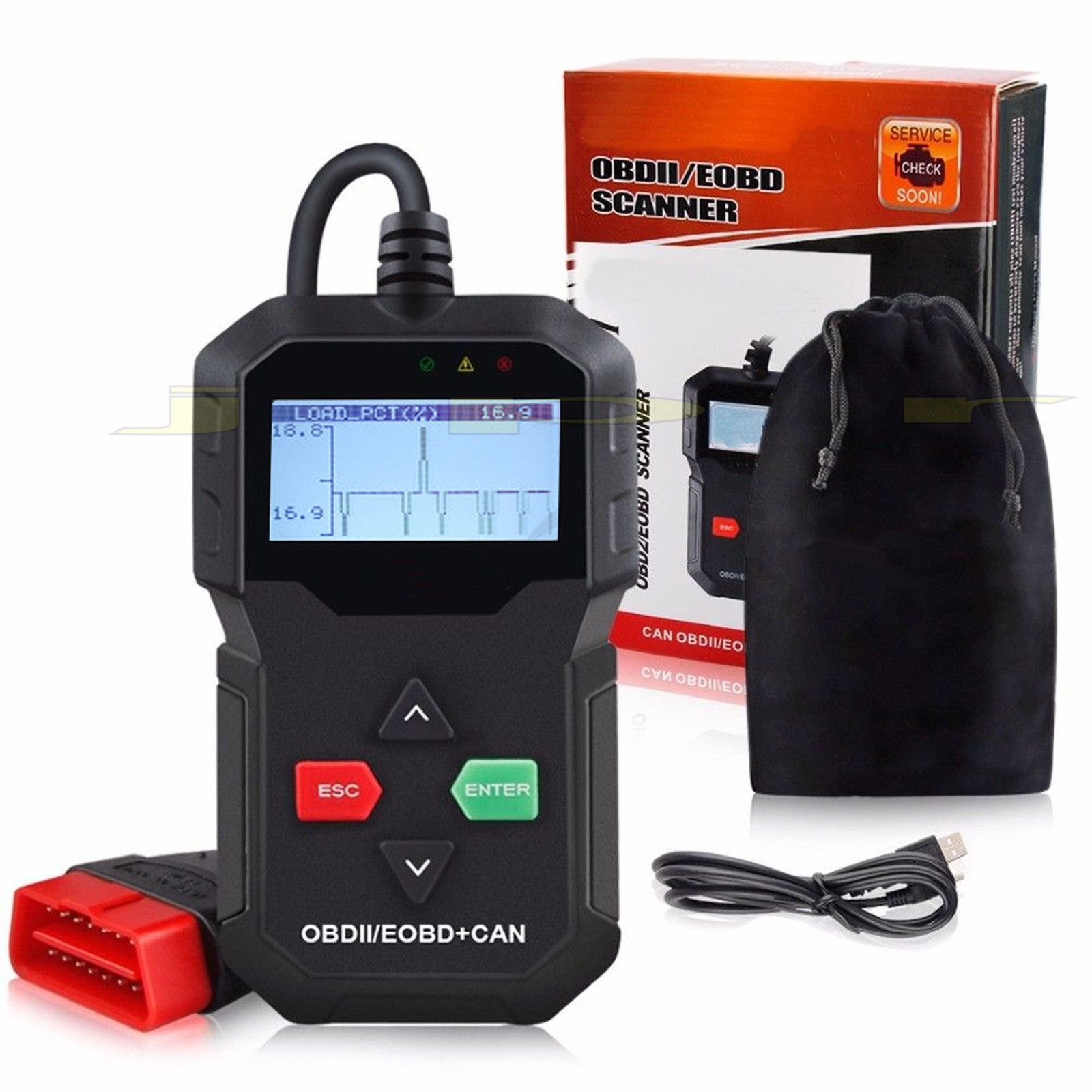 LECTOR DE CÓDIGOS DE FALLA DE COCHE ESCÁNER DE DIAGNÓSTICO HERRAMIENTA DE RESTABLECIMIENTO OBDII se adapta a HONDA-
