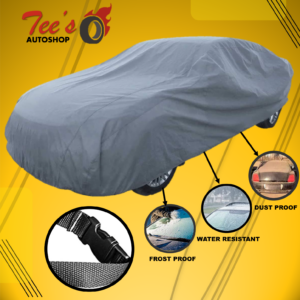 Cubierta de coche impermeable 2 capas resistente protección UV forrada de algodón - Talla X- grande-