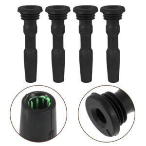4 Piezas Bobina de Encendido Enchufe Bota Repuesto Automotriz Tapones de Goma-