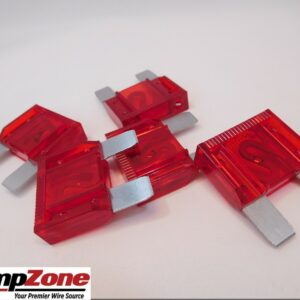 FUSIBLE AUTOMOTRIZ MAXI 50 AMPERIOS - FUSIBLE COCHE - ROJO - 5 PIEZAS -
