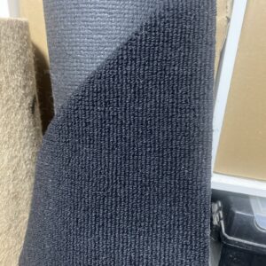 Alfombra automotriz de lujo negra con respaldo de PVC tejido de caja alemán/tejido cuadrado-