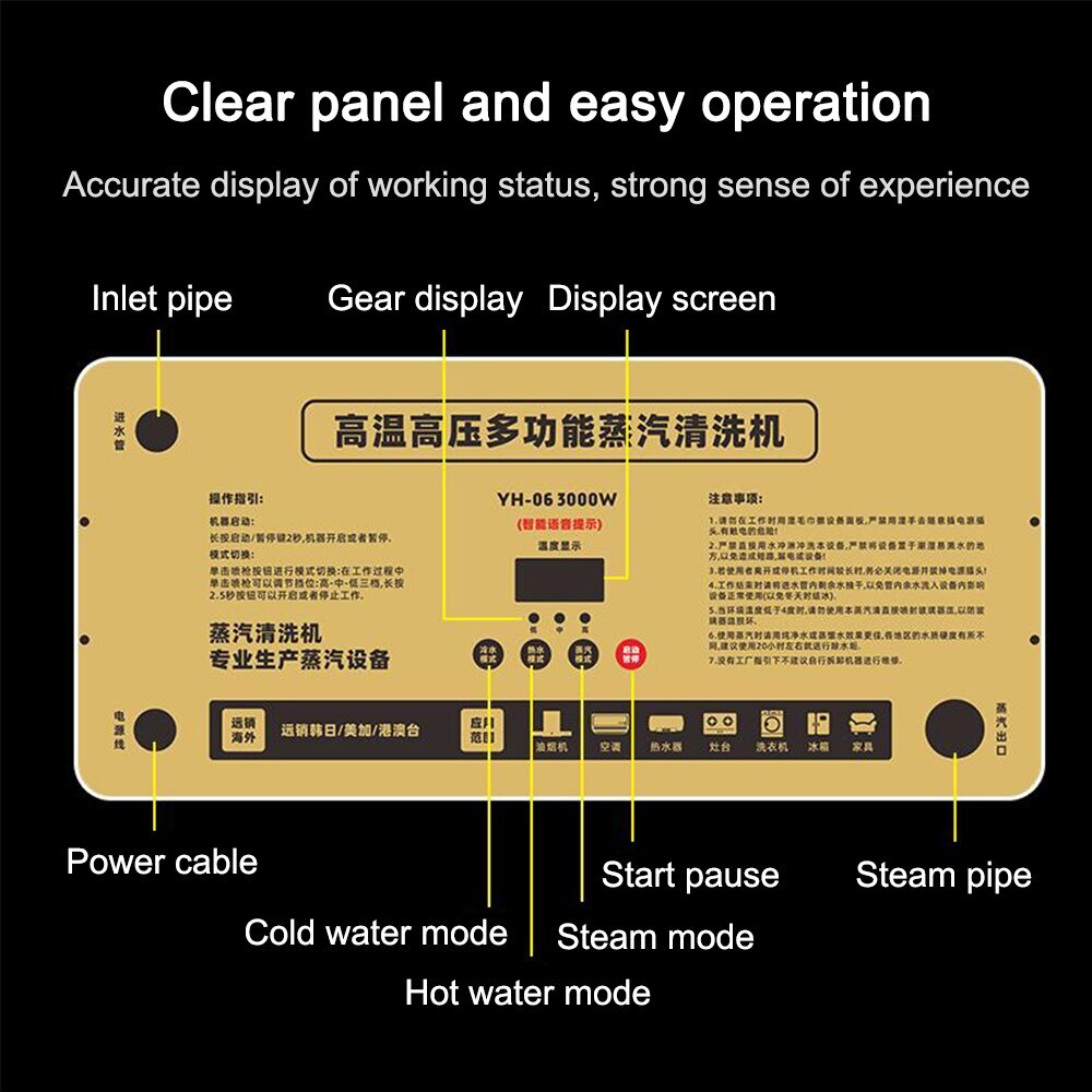 110V 220V Electric Steam Cleaner High Temperature and Pressure Air Conditioner\ - Image 3
