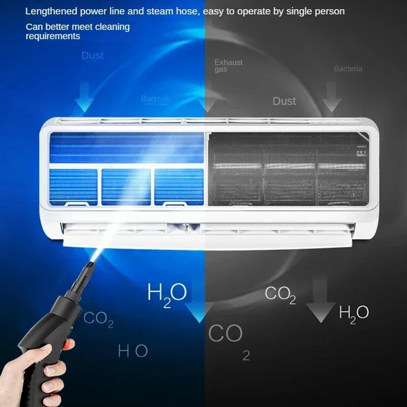 Limpiadores de vapor portátiles de alta temperatura y presión máquina de limpieza de vapor para automóvil- - Image 3